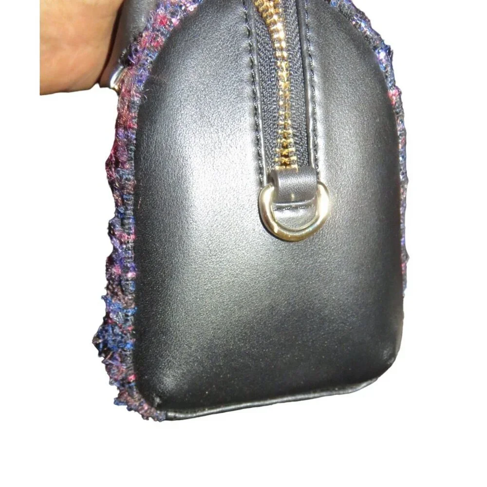 Kate Spade New York Purple Italian Autumn Tweed Emerson Place Lane Boston Bag